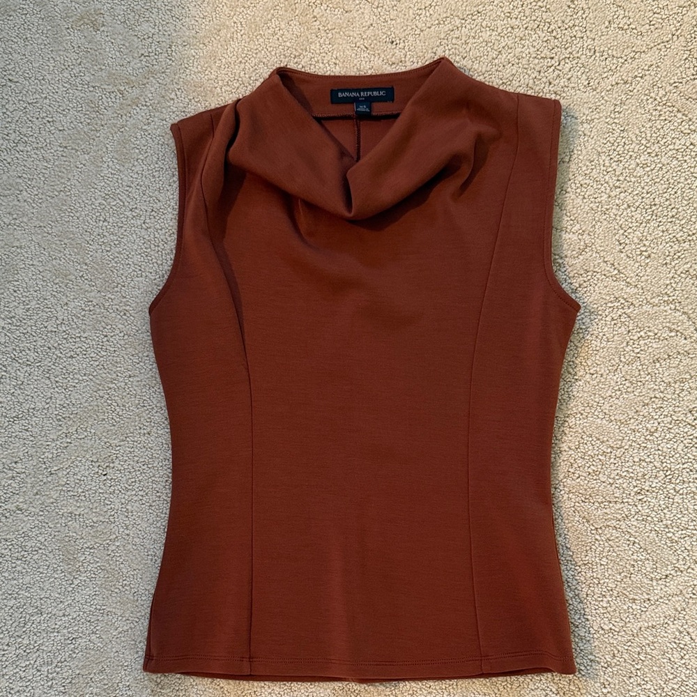 Banana Republic Soft Rust Sleeveless Top